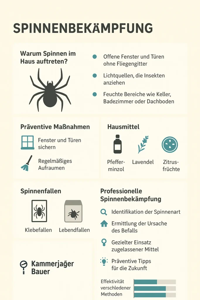 Spinnenbekämpfung: Effektive Strategien gegen Spinnen im Haus
